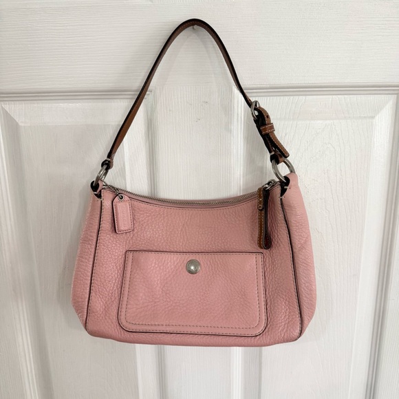 Coach Chelsea Hobo Bag 10890 – Pink/Tan Leather - Picture 1 of 15
